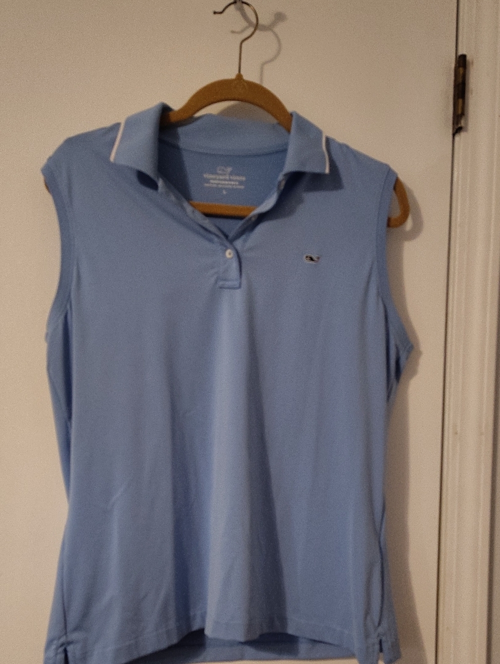 Vineyard Vines Light Blue Sleeveless Polo Tank